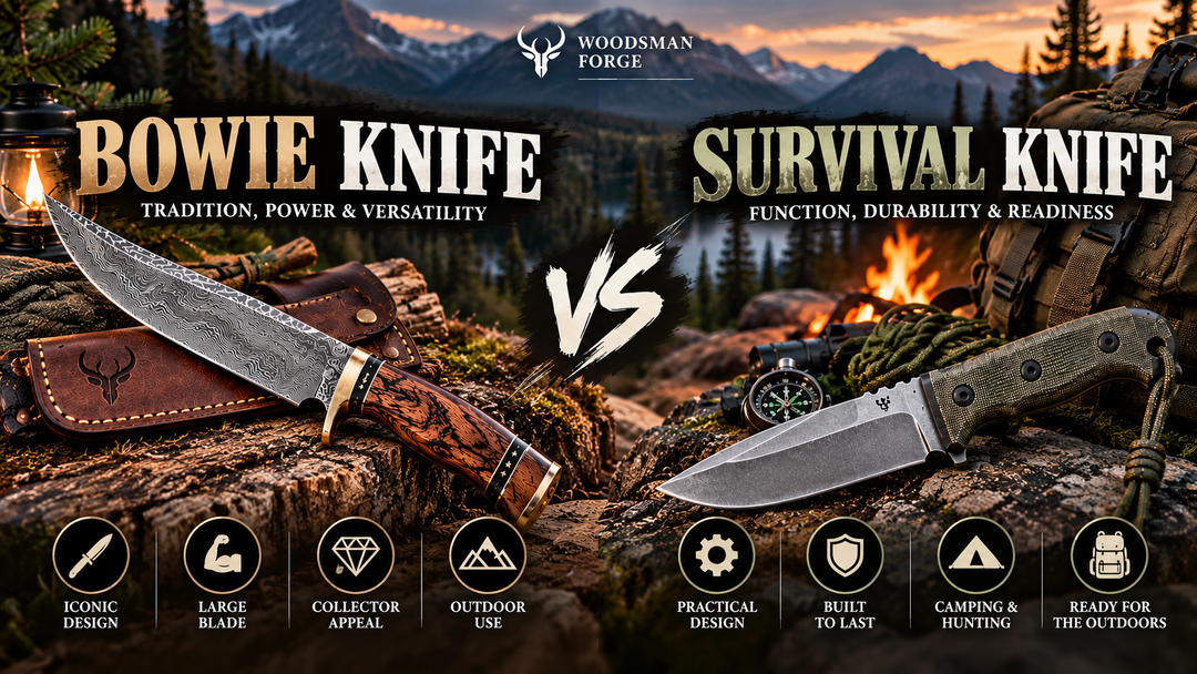 Bowie Knife vs Survival Knife: What’s the Difference?