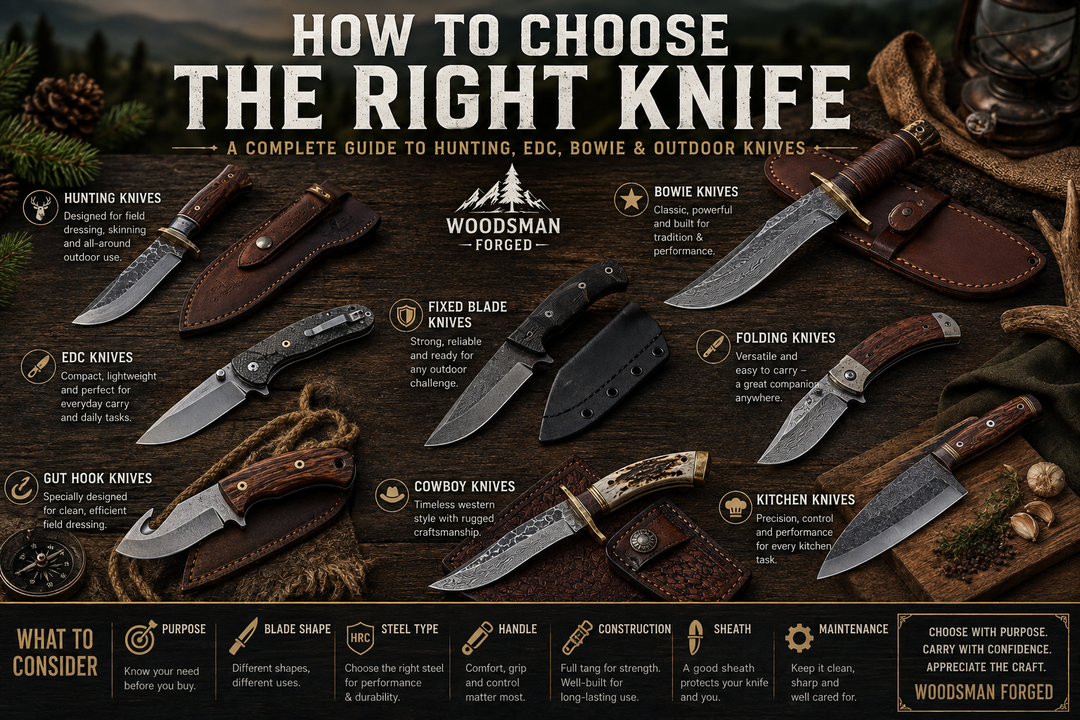 How to Choose the Right Knife: A Complete Guide to Hunting, EDC, Bowie & Outdoor Knives