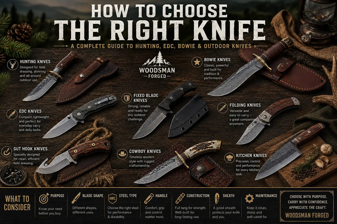 How to Choose the Right Knife: A Complete Guide to Hunting, EDC, Bowie & Outdoor Knives