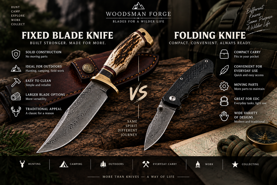 Fixed Blade vs Folding Knife: What’s the Difference?