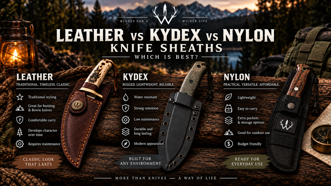 Leather vs Kydex vs Nylon Knife Sheaths: Which Is Best?
