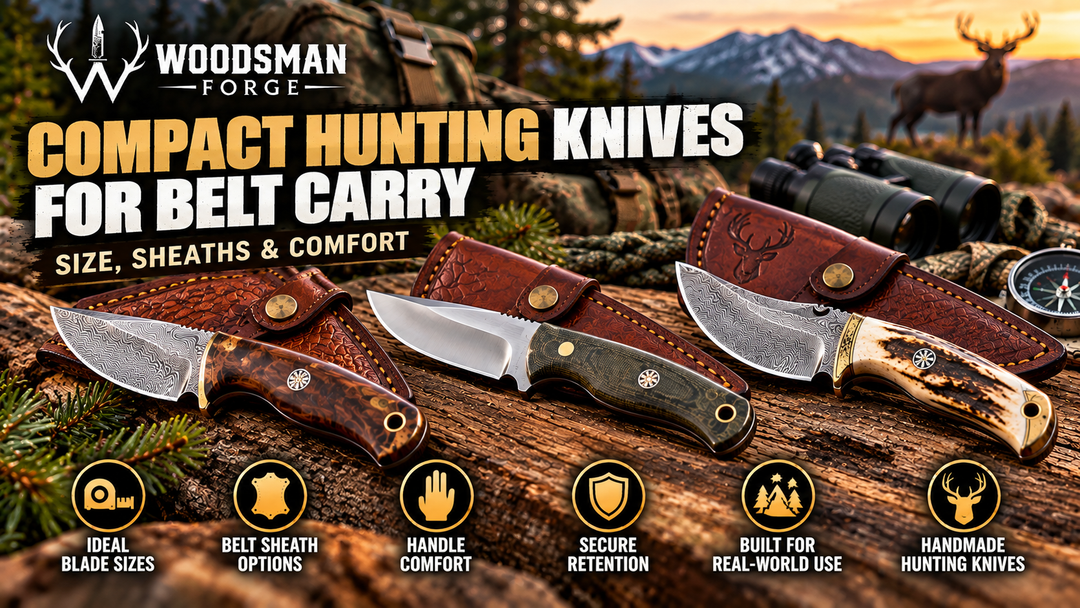 Compact Hunting Knives for Belt Carry: Size, Sheaths & Comfort
