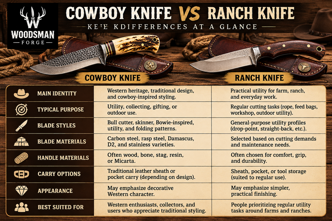 Cowboy Knife vs. Ranch Knife: What Is the Difference?