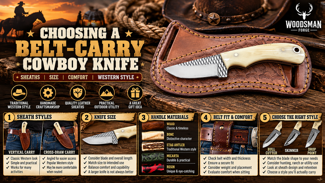 Choosing a Belt-Carry Cowboy Knife