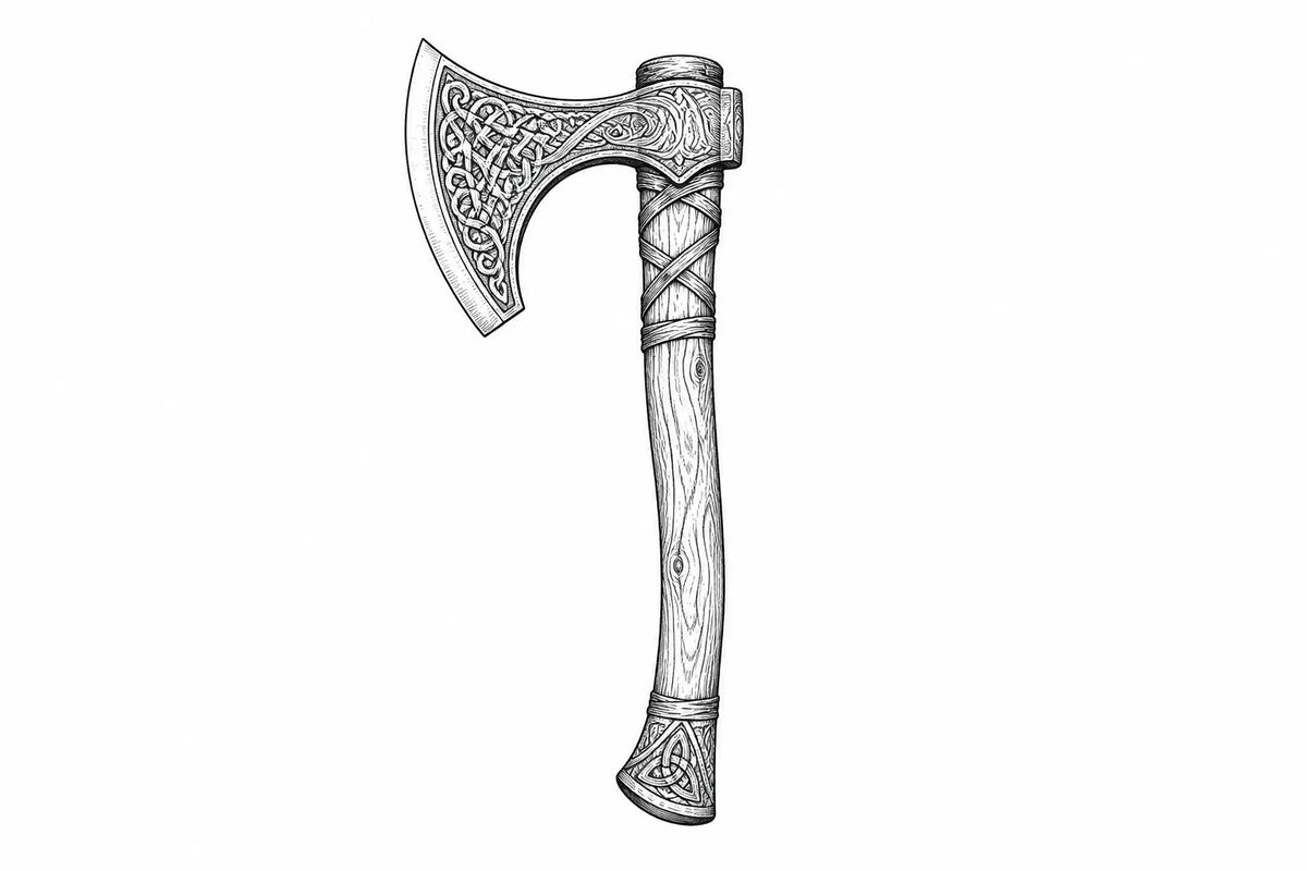 Viking axe WOODSMAN FORGE