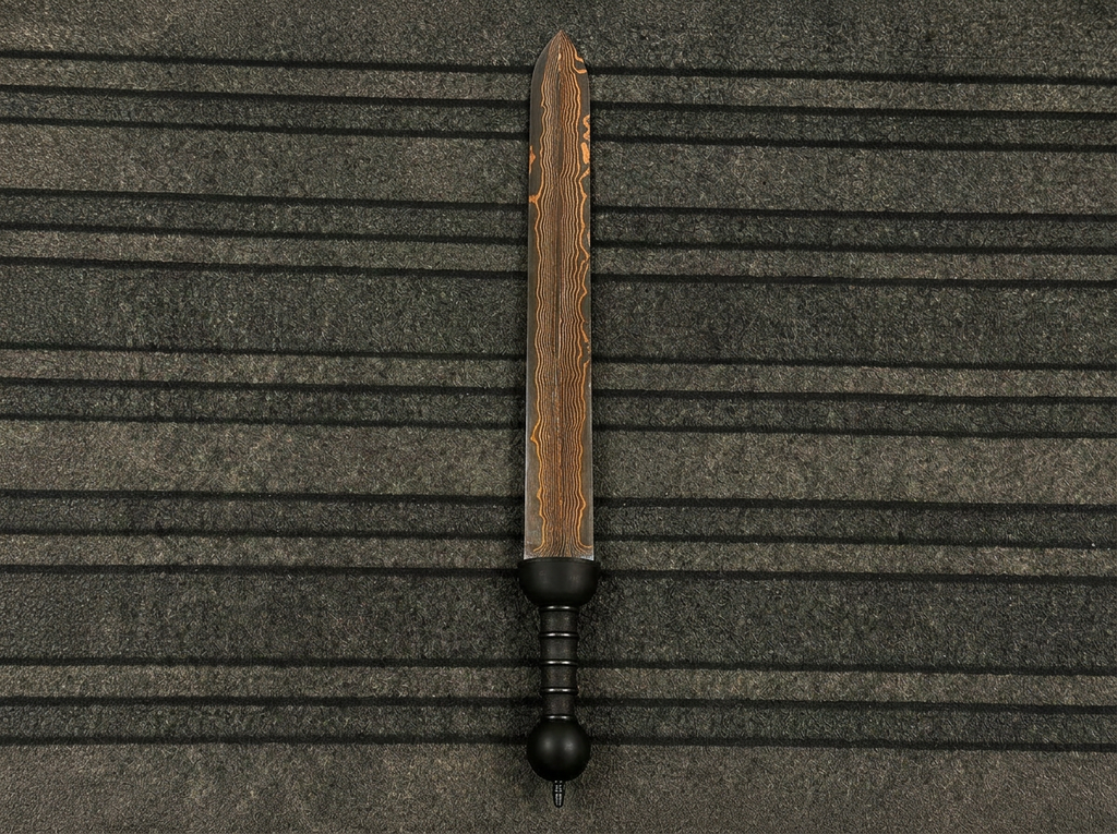 WOODSMAN FORGE Copper Damascus Steel Sword