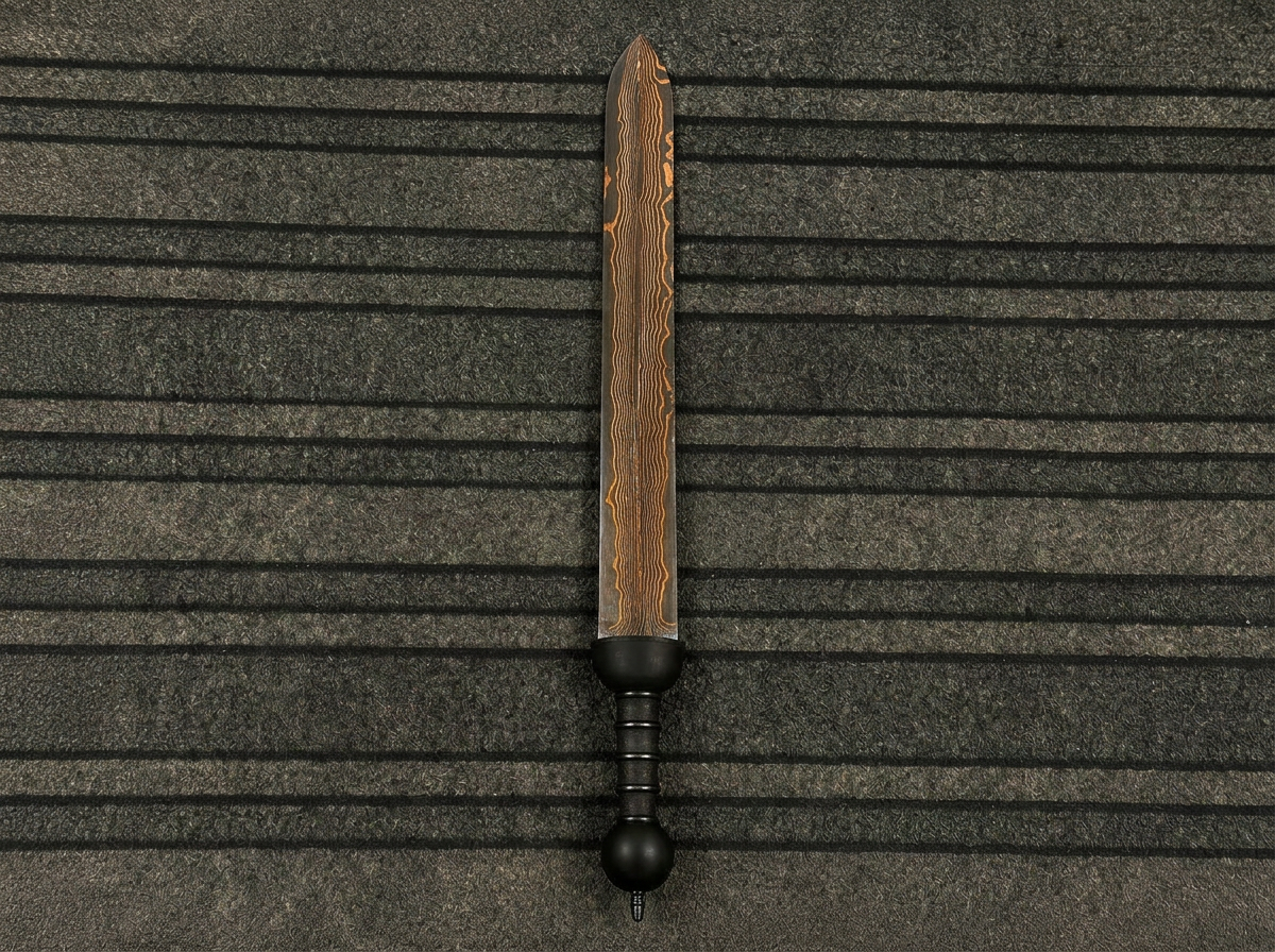 WOODSMAN FORGE Copper Damascus Steel Sword