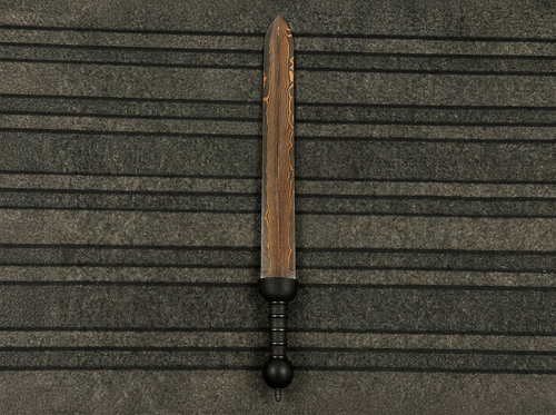 Copper Damascus Steel Sword | Handmade | Woodsman Forge