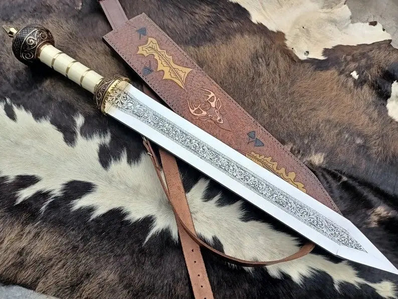 Hand Forged Gladius Sword | Roman-Style Blade | Woodsman Forge WOODSMAN FORGE