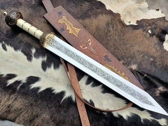 Hand Forged Gladius Sword | Roman-Style Blade | Woodsman Forge WOODSMAN FORGE