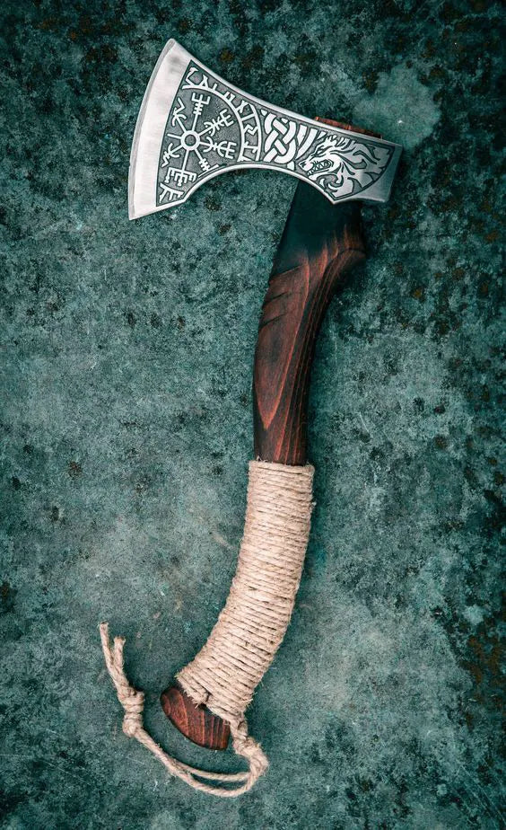 Custom Handmade Hatchet with Leather Sheath