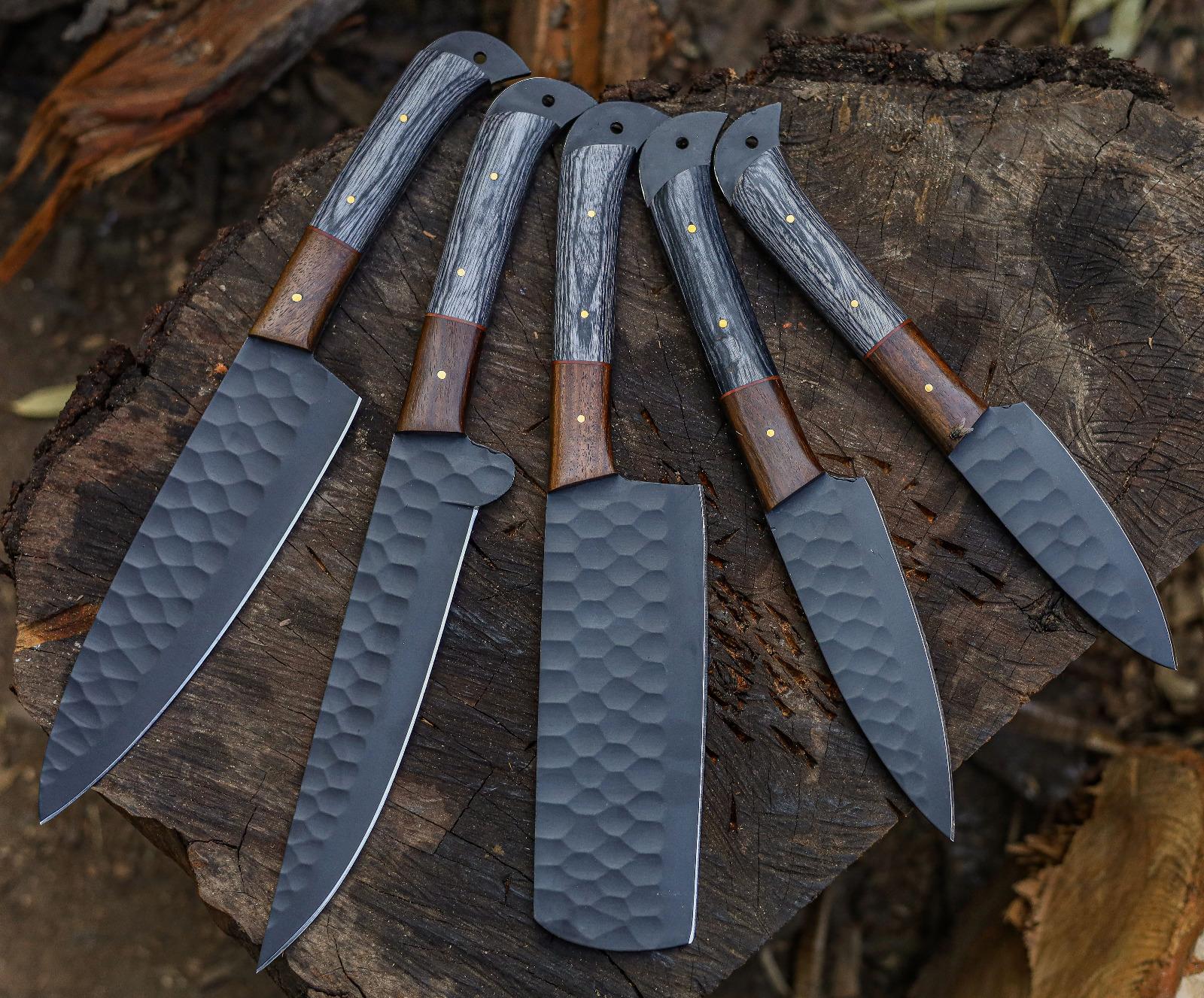 Handmade Carbon Steel Chef Knife Set
