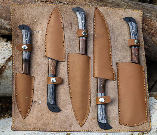 Handmade Carbon Steel Chef Knife Set | Woodsman Forge WOODSMAN FORGE