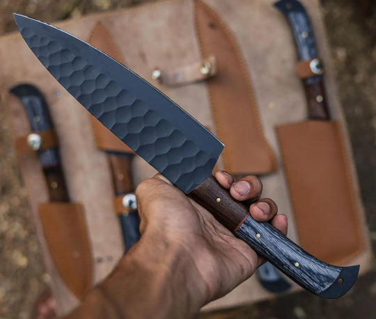 Handmade Carbon Steel Chef Knife Set | Woodsman Forge WOODSMAN FORGE