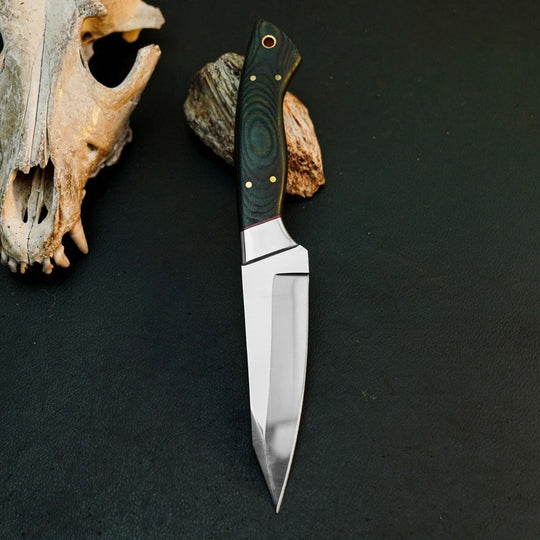 Blackridge D2 Skinner Knife – Full Tang Micarta Hunting Knife