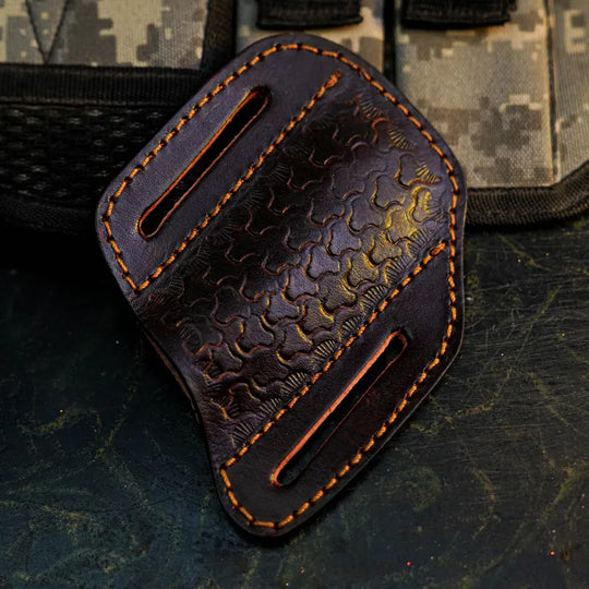 Handmade Damascus Folding Pocket Knife with Resin Handle